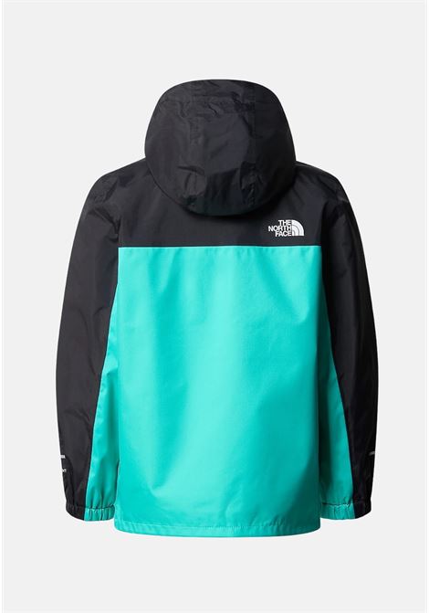 Black and aqua green Antora Rain Jacket for boys and girls THE NORTH FACE | NF0A7ZZPPIN1PIN1